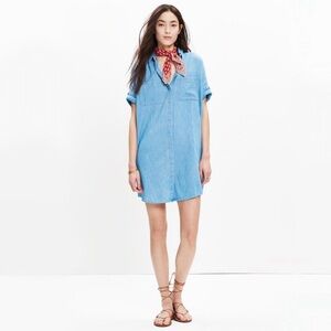 Madewell denim shirt dress